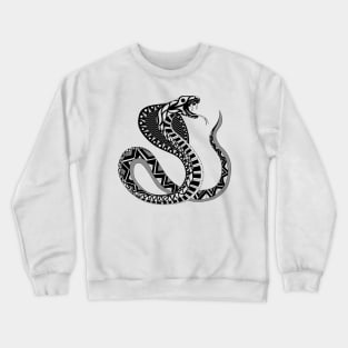 tribal cobra snake ecopop Crewneck Sweatshirt